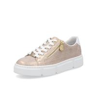 Rieker Women's N5917 Low Trainers, Rose Gold White, 9 UK