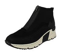 Rieker Greece Womens Ankle Boots 5 UK Black Combi