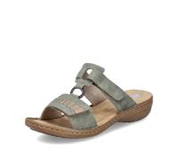 Rieker Green Hook & Loop Sandals for Ladies | Rieker 60881-52 Colour: Green, Size: EU 39 / UK 6
