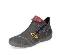 Rieker Green Zip Boots for Ladies | Rieker 72581-54 Size: EU 41 / UK 7.5, Colour: Green