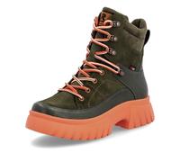 Rieker Green Zip Boots for Ladies | Rieker W1871-54 Colour: Green, Size: EU 39 / UK 6