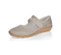 Rieker Grey Hook & Loop Shoes for Ladies | Rieker 44885-40 Size: EU 39 / UK 6