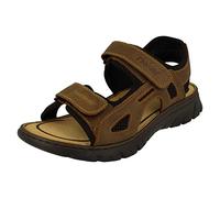 Rieker Men's Harbour Casual Sandals - Easy-Fasten, Tobacco (UK 9.5)