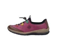 Rieker Herbie Womens Pull On Shoes 5 UK Brown/Violet
