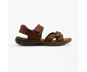 Rieker Hook & Loop Mens Sandals - Brown (21461-24) - UK 7.5 / EU 41