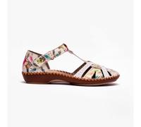 Rieker M1650 Synthetic Closed Toe t bar Sandals with Full Back (Multi Multi, UK Footwear Size System, Adult, Women, Numeric, Medium, 7.5)