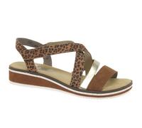 Rieker Kaz Womens Sandals 6.5 UK Brown Combi