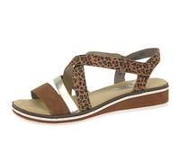 Rieker Kaz Womens Sandals 5 UK Brown Combi