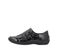 Rieker Women's Celia Ladies Leather Casual Shoe - Black - Size: 3.5