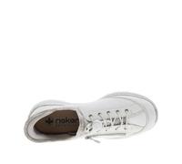 Rieker L32F1-80 White Silver Womens trainers in a Plain Synthetic in Size 42