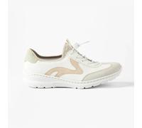 Rieker L32G9 Womens Synthetic Lace-Up Comfort White/Combi Casual Trainers