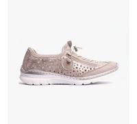 Rieker Ladies Casual Summer Shoes L32P6-90 - Metallic Textile - UK Size 5 - EU Size 38 - US Size 7