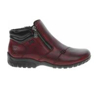 Rieker L4655 Women's twin zip water resistant ankle boots (Red, numeric_7_point_5)