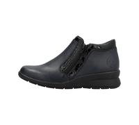 Rieker - L4883 Women's Navy Blue Zip Boots (Blue, UK Footwear Size System, Adult, Women, Numeric, Medium, 6.5)