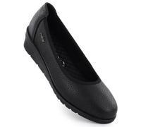 Rieker L5360-00 Women's Black Leather Slip-On Shoes
