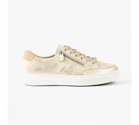 Rieker L5903 Womens Comfort Casual Lace-Up Trainers-Beige