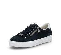 Rieker L59L1-15 Navy Suede Womens Trainers