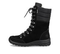 Rieker L7101 black suede lace, zip boot with cosy lining RiekerTex (Black, UK Footwear Size System, Adult, Women, Numeric, Medium, 6.5)
