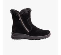 Rieker L7162 Womens Warm Lining Casual Zip Boots-Black