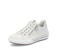 Rieker Women's Low-Top Trainers L7250, Women's Low Shoes, Loose Insole, White 80, 6 UK