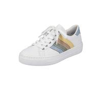 Rieker L8802 Ladies White Lace-Up Shoes White