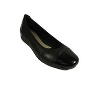 Rieker L9351-00 | Black Leather | Womens Ballet Pump Shoes 4 Black