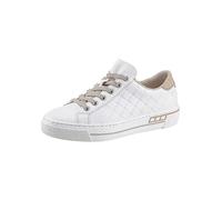 Rieker Lace-Up Patterned Platform Trainers White