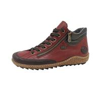 Rieker Lace/Zip Up Ankle Boot (Red, UK Footwear Size System, Adult, Women, Numeric, Medium, 6)