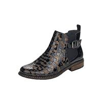 Rieker Ladies Ankle Boots Z4965-90 - Black Combination Leather - UK Size 4 - EU Size 37 - US Size 6