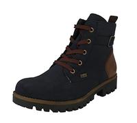 Rieker 78502-14 Navy Brown Womens Lace Up Boots in a Plain Man-made in Size 39