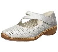 Rieker Ladies Casual Everyday Shoes 41345-90 - Silver/Platinum Leather - UK Size 6.5 - EU Size 40 - US Size 8.5