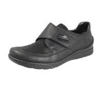 Rieker Ladies Casual Extra Wide Shoes 48954-00 - Black Synthetic - UK Size 3.5 - EU Size 36 - US Size 5.5