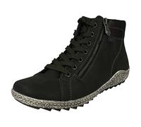 Rieker Ladies Casual Tex Ankle Boots with Lace and Zip Fastening L7502-54 - Green Synthetic - UK Size 8 - EU Size 42 - US Size 10