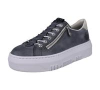 Rieker Women's Grey Blue M1953 Lightweight Platform Summer Sneakers
