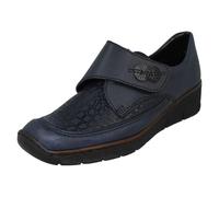 Rieker Ladies Everyday Casual Shoes 537C0 - Blue - UK 7.5