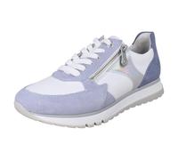 Rieker Ladies Extra Wide Casual Trainers with Side Zip 49010-12 - Blue Combination Leather - UK Size 6.5 - EU Size 40 - US Size 8.5