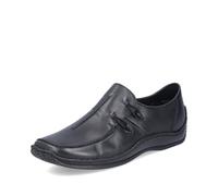 Rieker L1751 Celia Soft Leather Slip on Shoes with Square Toe Shape (Black, UK Footwear Size System, Adult, Women, Numeric, Medium, 8)