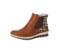 Rieker Ladies Fleece Lined Ankle Boots with Zip Fastening Z8689-24 - Brown Synthetic - UK Size 4 - EU Size 37 - US Size 6