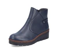 Rieker Ladies Fleece Lined Ankle Boots X9164-14 - Blue Synthetic - UK Size 6.5 - EU Size 40 - US Size 8.5