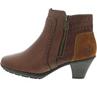 Rieker Ladies Fleeced Lined Heeled Ankle Boots 57186-24 - Brown Leather - UK Size 6.5 - EU Size 40 - US Size 8.5