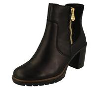 Rieker Ladies Heeled Ankle Boots Y2557-00 - Black Leather - UK Size 6.5 - EU Size 40 - US Size 8.5