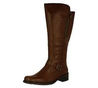 Rieker Ladies Knee High Boots Z7360-25 - Brown Synthetic - UK Size 6 - EU Size 39 - US Size 8