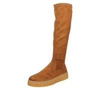 Rieker Ladies Knee High Platform Wedge Boots W1080-24 - Brown Textile - UK Size 6.5 - EU Size 40 - US Size 8.5