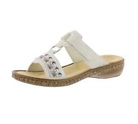 Rieker Ladies Mule Sandals 628M6-80 - White Synthetic - UK Size 6 - EU Size 39 - US Size 8