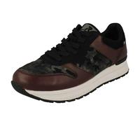 Ladies R-Evolution by Riekier Camo Detailed Trainers 40804-35 - Red Combination Leather - UK Size 5 - EU Size 38 - US Size 7