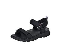 Rieker Ladies R-Evolution Lightweight Sporty Sandals V8401-00 - Black Textile - UK Size 6 - EU Size 39 - US Size 8
