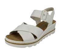 Rieker Ladies Reker Wedge Sandals 67463 - White - UK 8