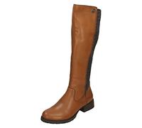 Rieker Ladies Riding Style Knee High Boots Z9591-22 - Brown 22 Leather - UK Size 4 - EU Size 37 - US Size 6