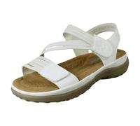 Rieker Ladies Rieker Casual Hook and Loop Strap Sandals 64870 - White - UK 6.5