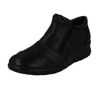 Rieker Ladies Rieker Dual Zip Fastening Ankle Boots L4881 - Black - UK 8